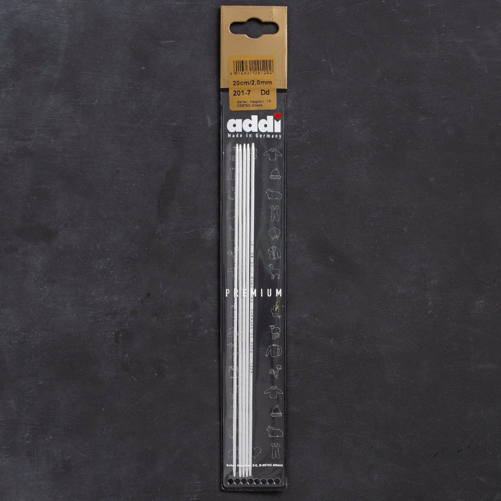 Addi 2mm 20cm 5'li Çorap Şişi - 201-7 - Hobium